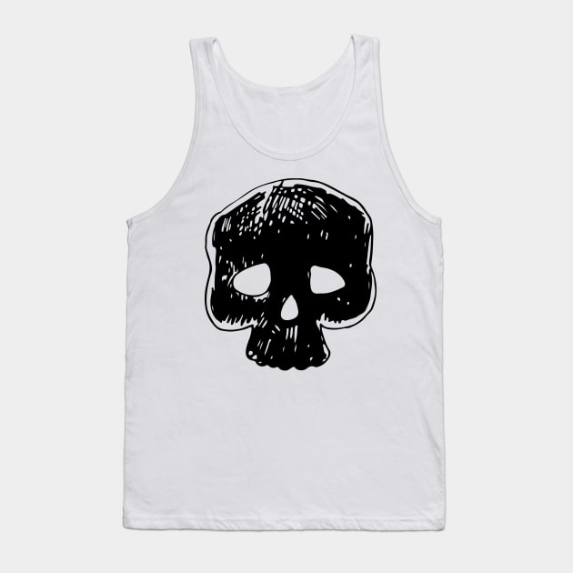 Human skull Tank Top by katerinamk